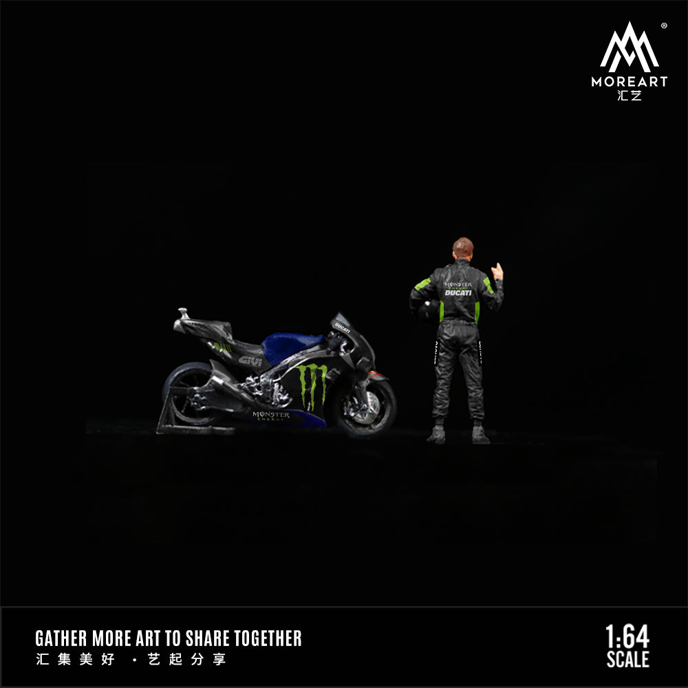 [Preorder] MoreArt 1:64 Ducati Monster Racing Motorcycle Doll