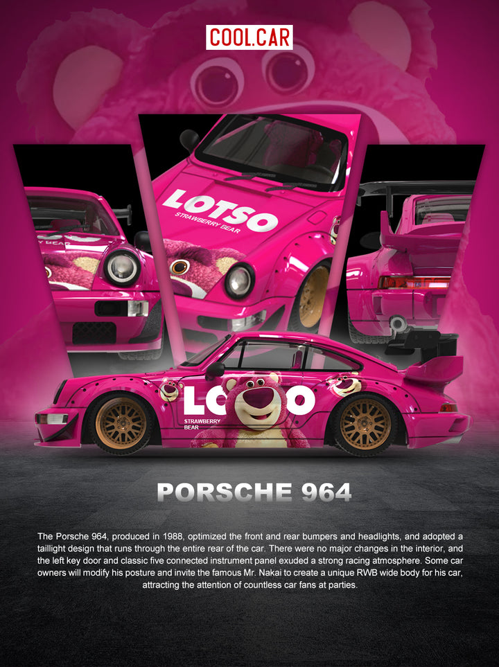 [Preorder] Cool Car 1:64 Porsche 964 LotsoLivery (3 Versions)