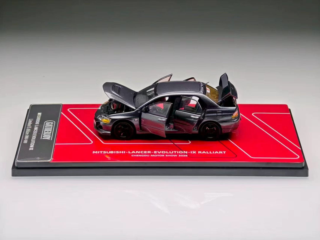 [Preorder] GatherJoy 1:43 Mitsubishi Lancer Evolution Ⅸ RALLIART Metallic Gun Grey