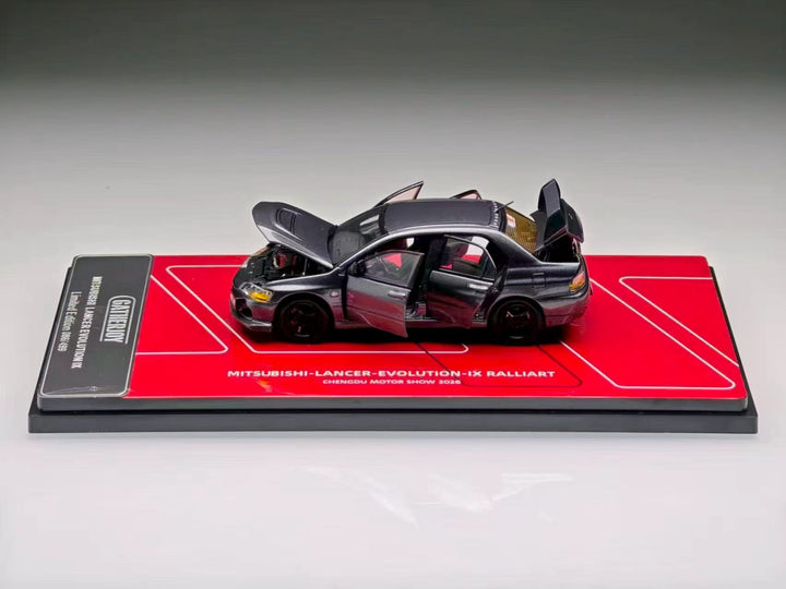 [Preorder] GatherJoy 1:43 Mitsubishi Lancer Evolution Ⅸ RALLIART Metallic Gun Grey