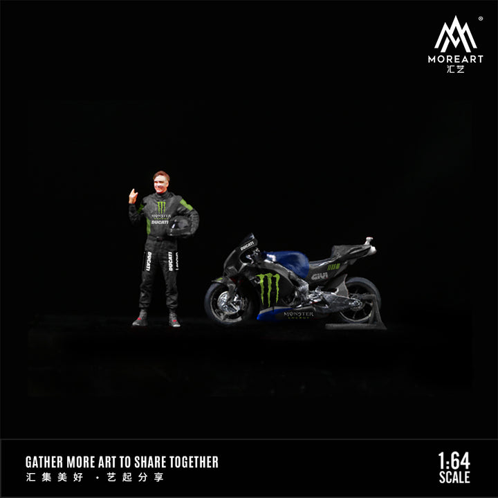 [Preorder] MoreArt 1:64 Ducati Monster Racing Motorcycle Doll
