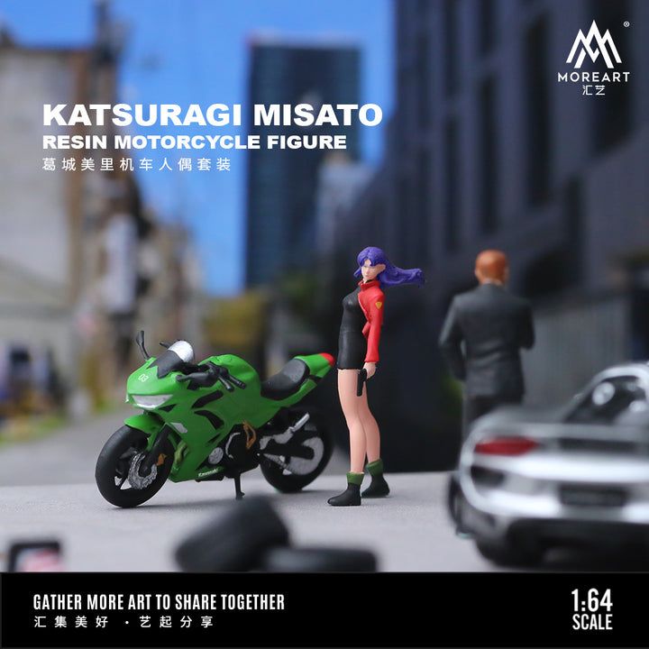 [Preorder] MoreArt 1:64 Katsuragi Misato Resin Motorcycle Figure