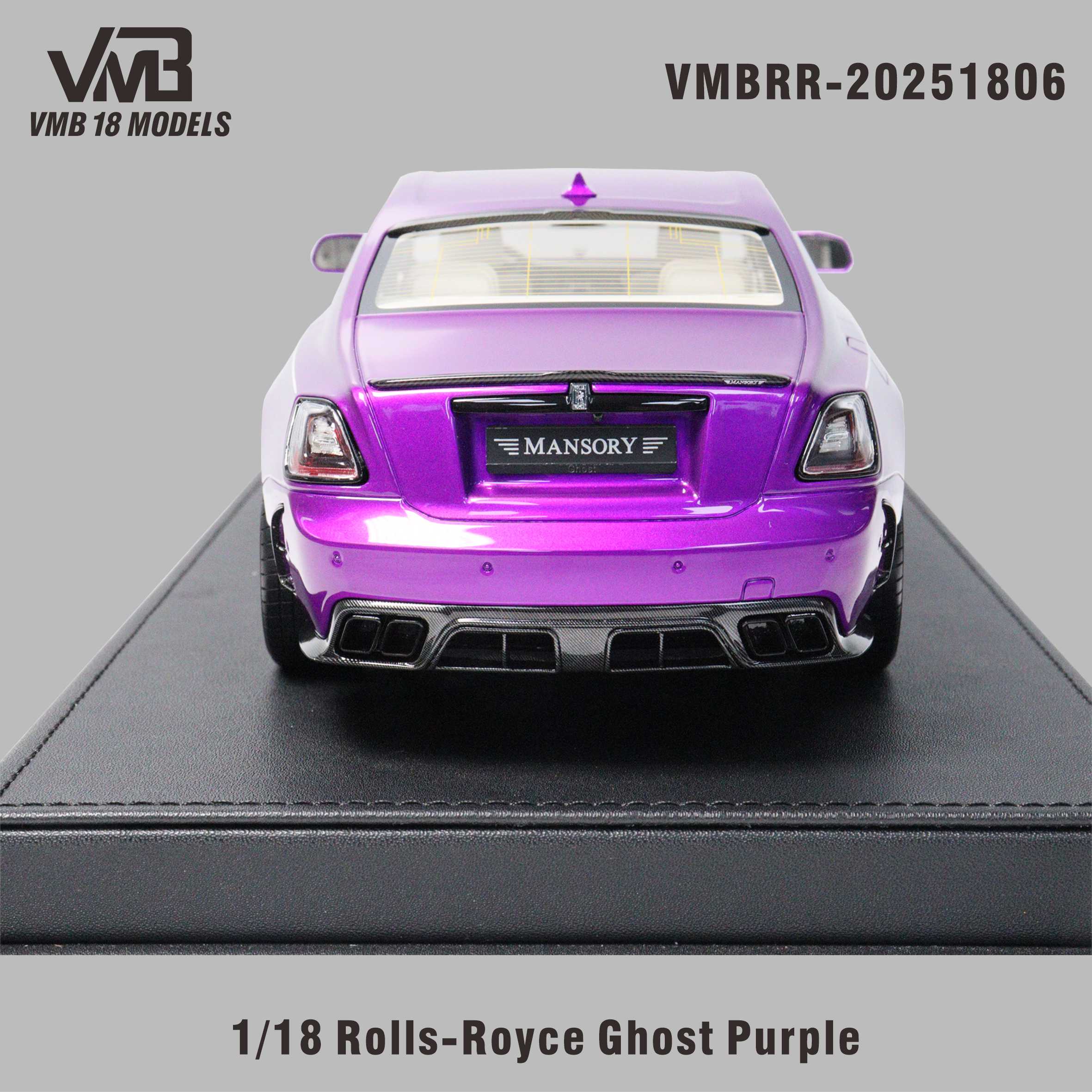 VMB 1:18 Rolls-Royce Ghost - Purple Carbon – Horizon Diecast