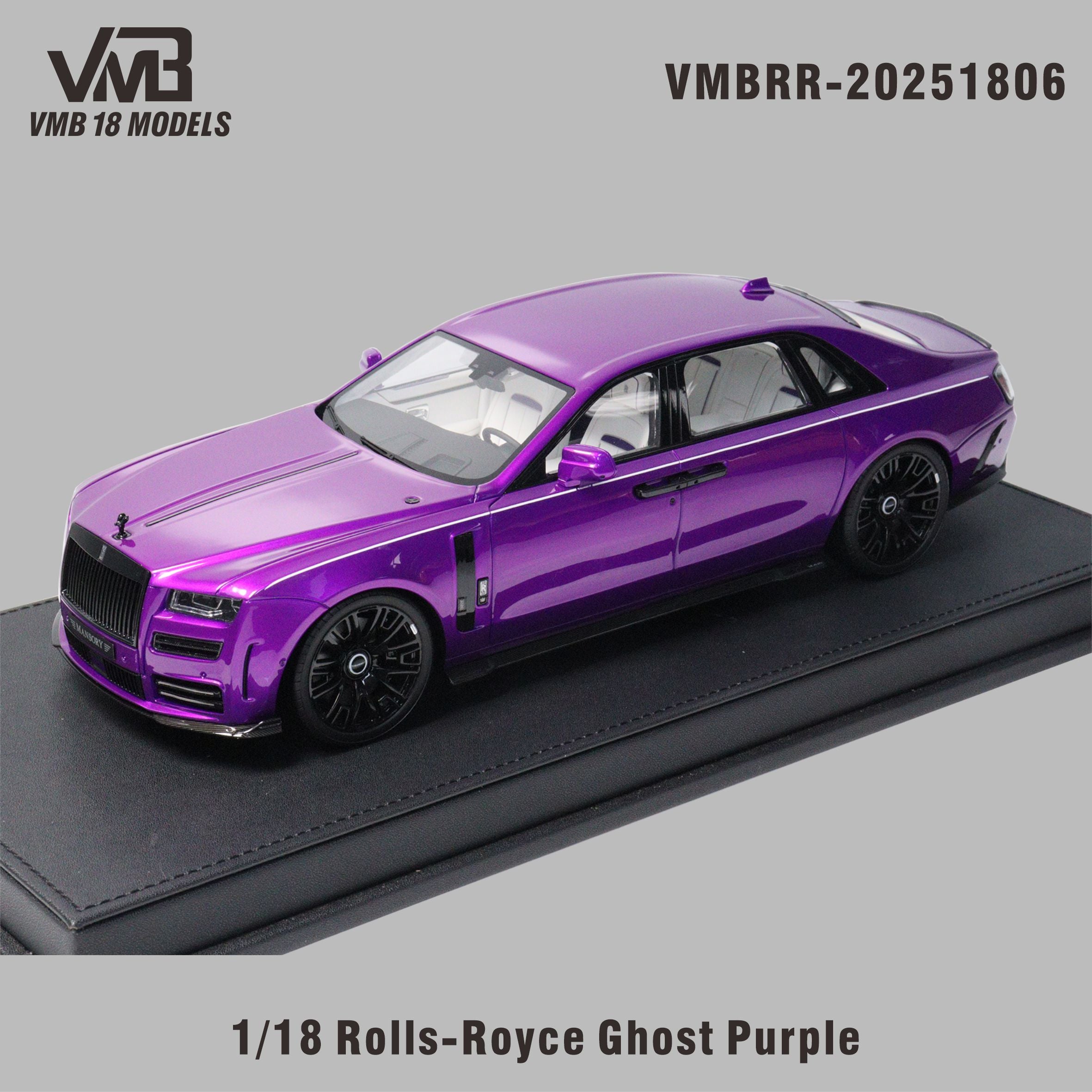 VMB 1:18 Rolls-Royce Ghost - Purple Carbon – Horizon Diecast