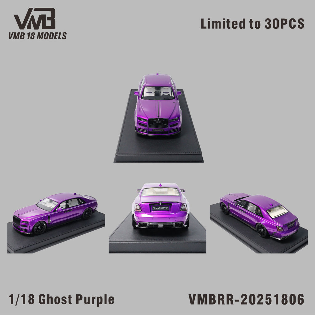 VMB 1:18 Rolls-Royce Ghost - Purple Carbon – Horizon Diecast