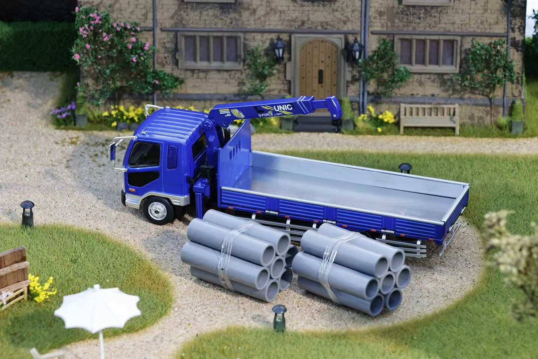 [Preorder] GCD 1:64 Mitsubishi Fuso Fighter (1024) Truck With Crane KS-082-634