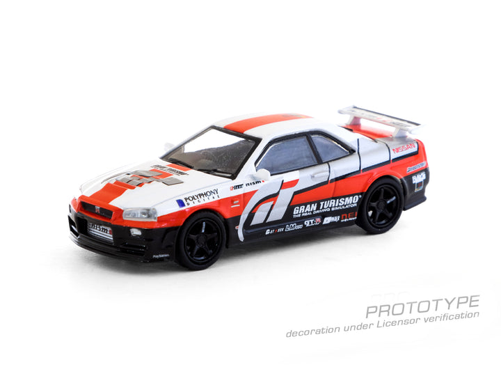 [Preorder] Tarmac Works 1:64 Nissan Skyline GT-R (R34) Z-tune White/Red/Black