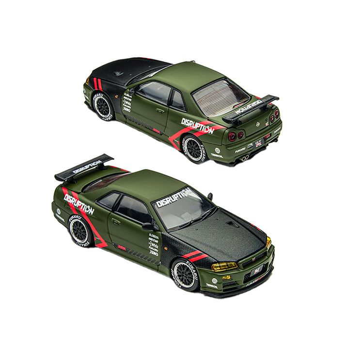 [Preorder] TimeMicro 1:64 Nissan Skyline GTR R34 Matte Green TM646317