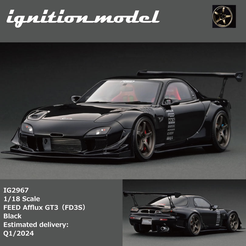 Ignition Model 1:18 FEED Afflux GT3（FD3S）Black – Horizon Diecast