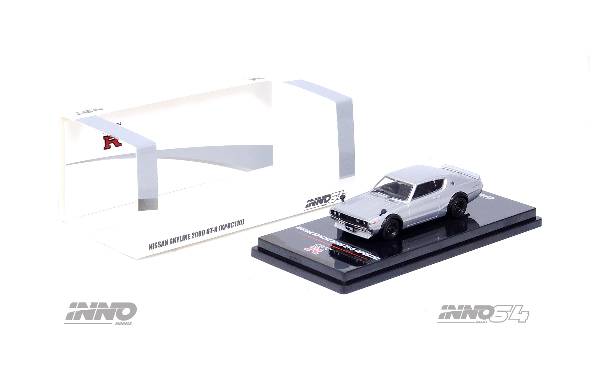 Inno64 1:64 Nissan Skyline 2000 GT-R (KPGC110) Silver IN64-KPGC110