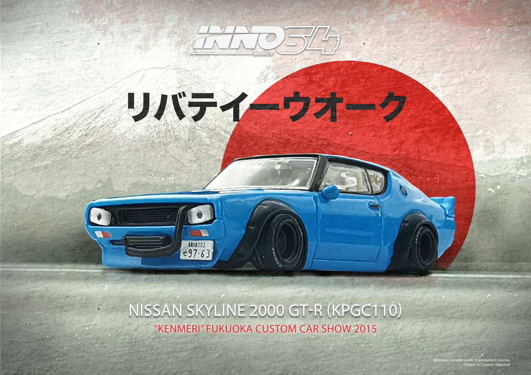 [Preorder] Inno64 1:64 Nissan Skyline "KENMERI" Fukuoka Custom Car Show 2015