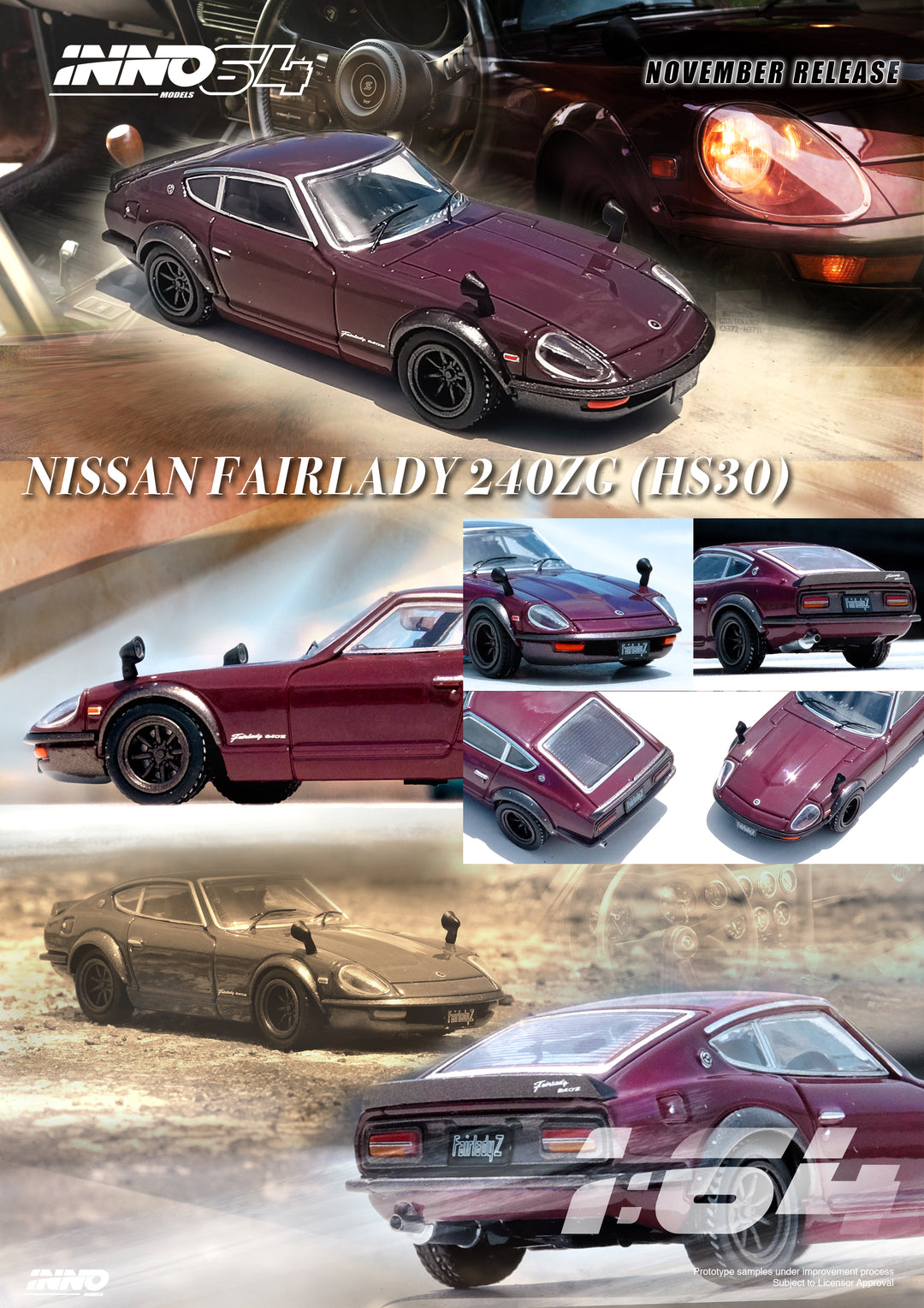 [Preorder] Inno64 1:64 Nissan Fairlady 240ZG (HS30)