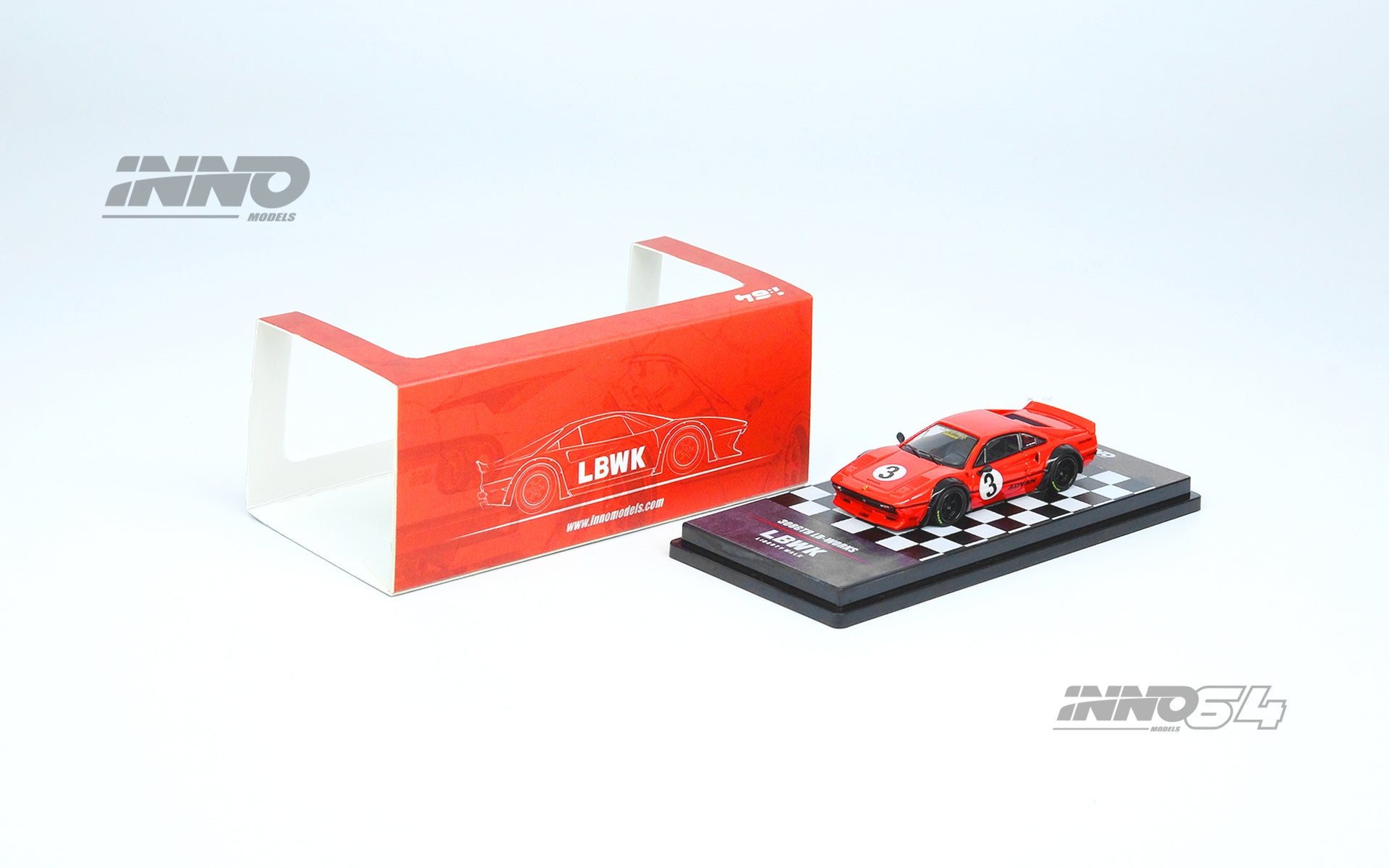 Inno64 1:64 LIBERTY WALK 308 GTB Red IN64-LBWK308-RED – Horizon
