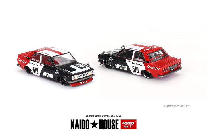 Kaido + MINIGT 1:64 Datsun Street 510 Racing V1 KHMG102