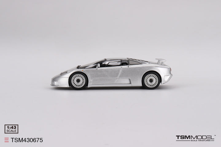 [Preorder] TSM 1:43 Bugatti EB110 GT Grigio Chiaro - Silver