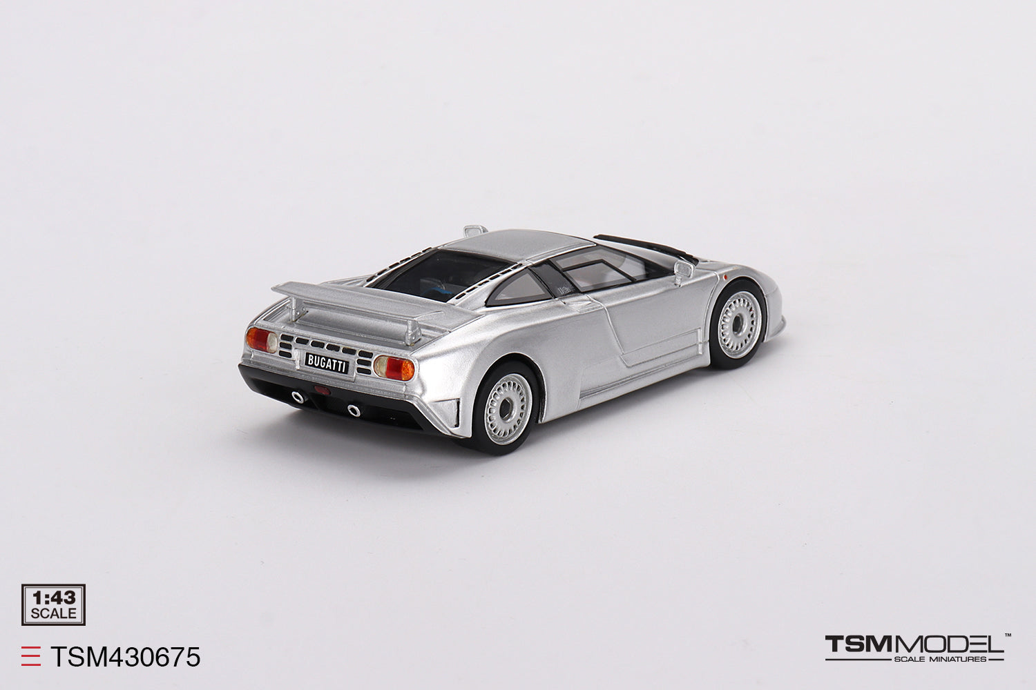 TSM 1:43 Bugatti EB110 GT Grigio Chiaro - Silver TSM430675