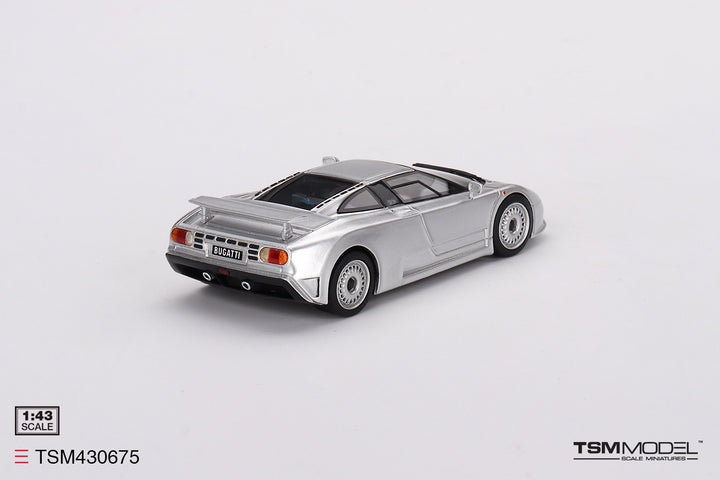 [Preorder] TSM 1:43 Bugatti EB110 GT Grigio Chiaro - Silver