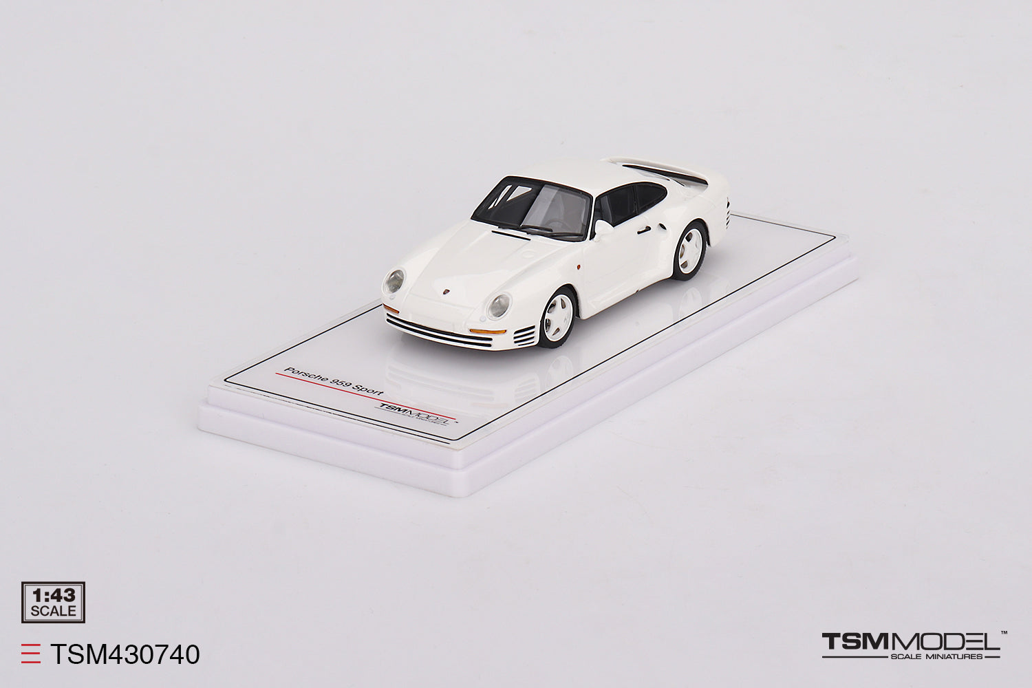 TSM 1:43 Porsche 959 Sport Grand Prix - White – Horizon Diecast