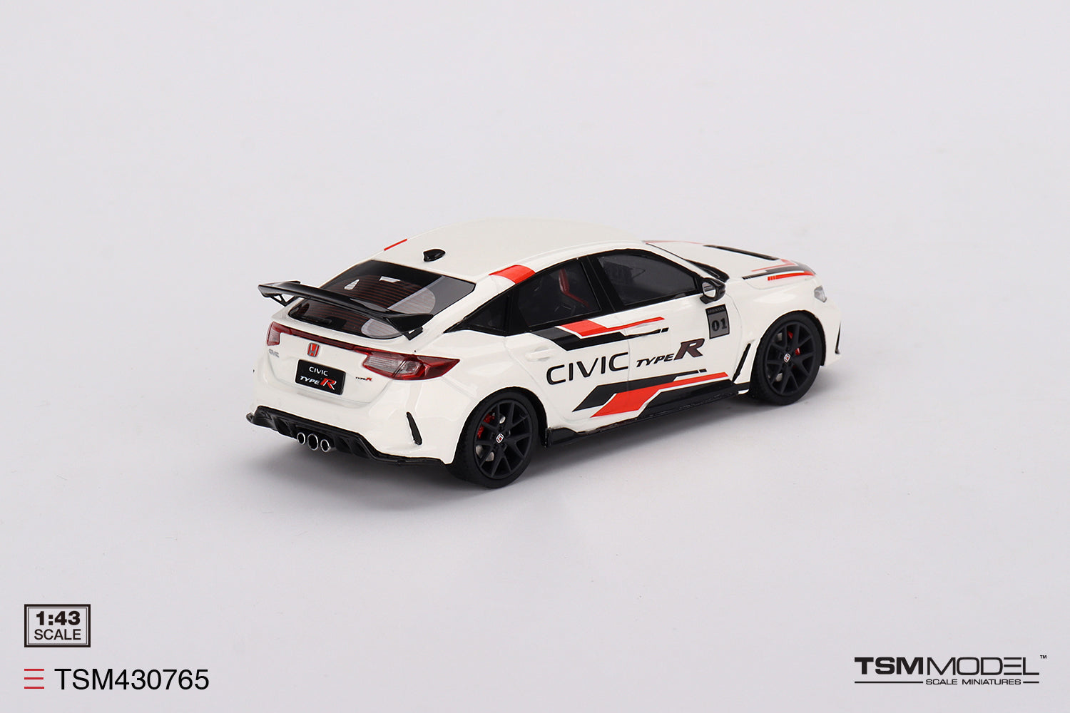 TSM 1:43 Honda Civic Type R 2023 Honda Thanks Day Vietnam - White