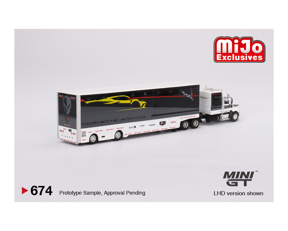 Mini GT 1:64 Chevrolet Racing C8.R Racing Transporter Set MGTS0009
