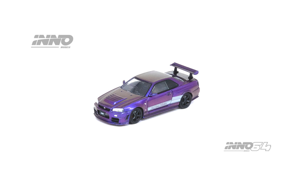 ミニカー INNO64 GT-R (R34) R-Tune by MINE'S Nissan Skyline GT-R R34 R-Tune Tuned by Mine's by Inno64