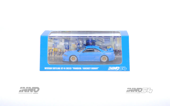 [Preorder] Inno64 1:64 Nissan Skyline GT-R (R33) "Pandem / Rocket Bunny" Blue