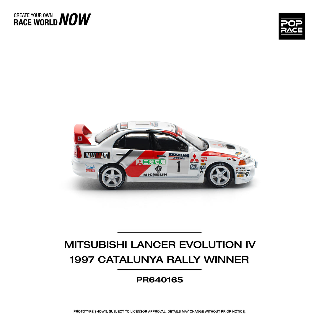 [Preorder] POPRACE 1:64 MITSUBISHI LANCER EVO IV - WINNER, RALLY DE CATALUNYA 1997