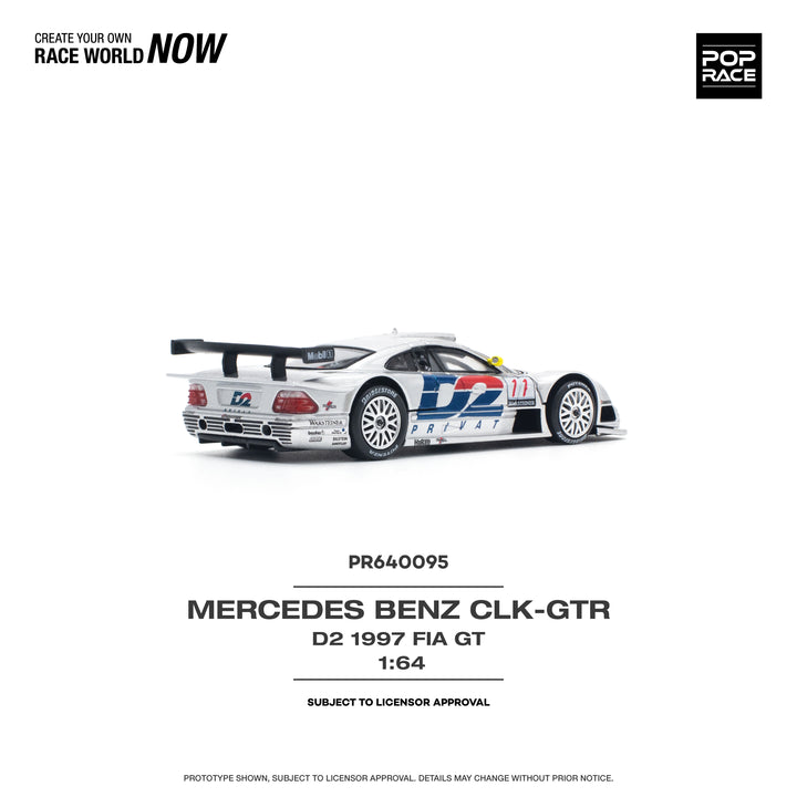 [Preorder] POPRACE 1:64 MERCEDES-BENZ CLK AMG GTR 1997 FIA GT D2 PRIVAT