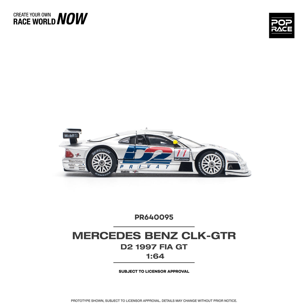 [Preorder] POPRACE 1:64 MERCEDES-BENZ CLK AMG GTR 1997 FIA GT D2 PRIVAT