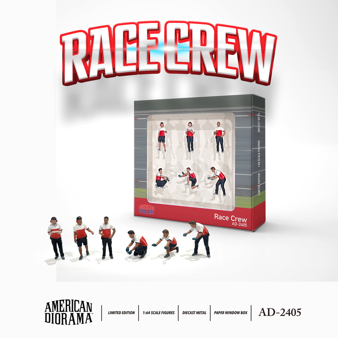 American Diorama 1:64 Diecast Figure - Race Crew