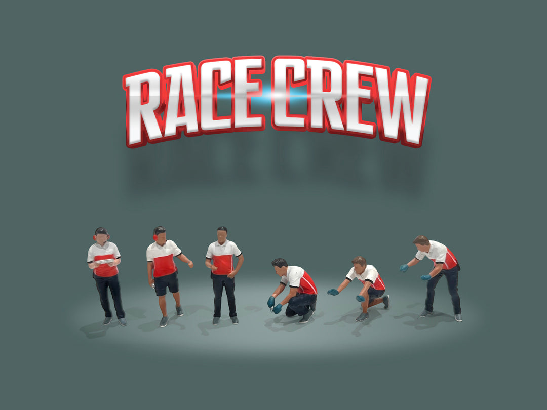 American Diorama 1:64 Diecast Figure - Race Crew