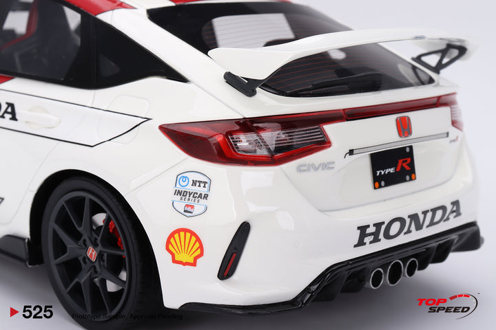 [Preorder] Topspeed 1:18 Honda Civic TYPE R #1 2023 Pace Car Red