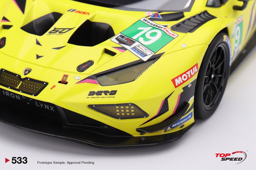 [Preorder] Topspeed 1:18 Lamborghini Huracán GT3 EVO2 #19 Iron Lynx 2023 IMSA Daytona 24 Hrs