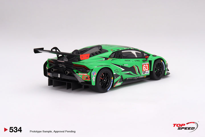 Topspeed 1:18 Lamborghini Huracán GT3 EVO2 #63 Iron Lynx 2023 IMSA Daytona 24 Hrs TS0534 Rear