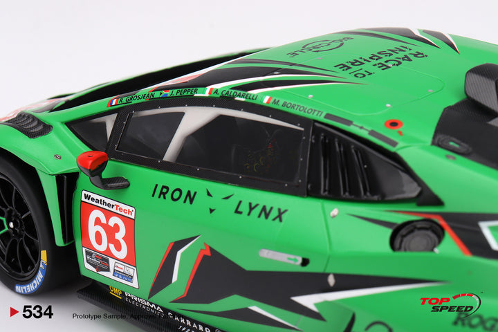 [Preorder] Topspeed 1:18 Lamborghini Huracán GT3 EVO2 #63 Iron Lynx 2023 IMSA Daytona 24 Hrs