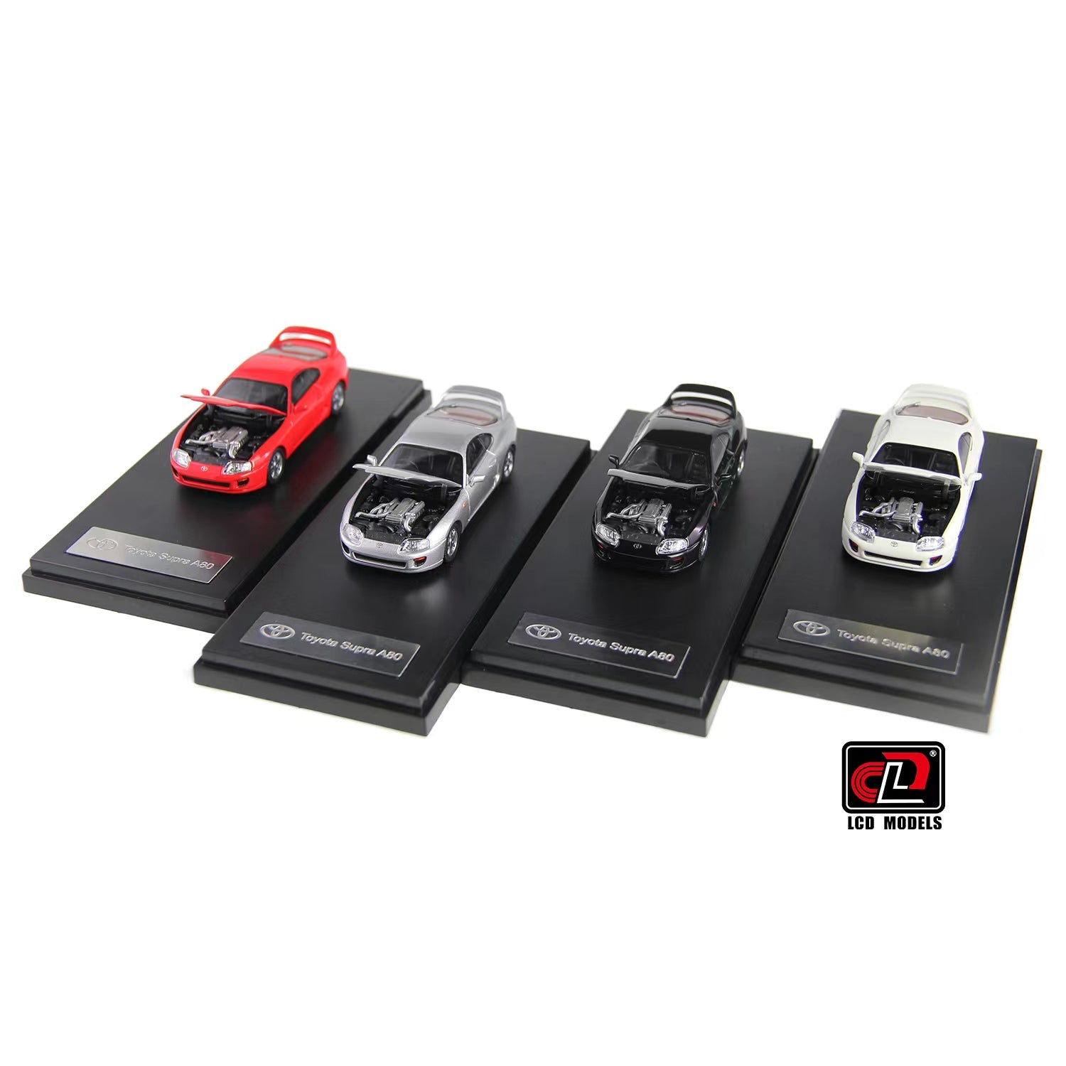 スタジオコレクション　プラター LCD 1:64 Supra Mk4 A80 Silver – Horizon Diecast