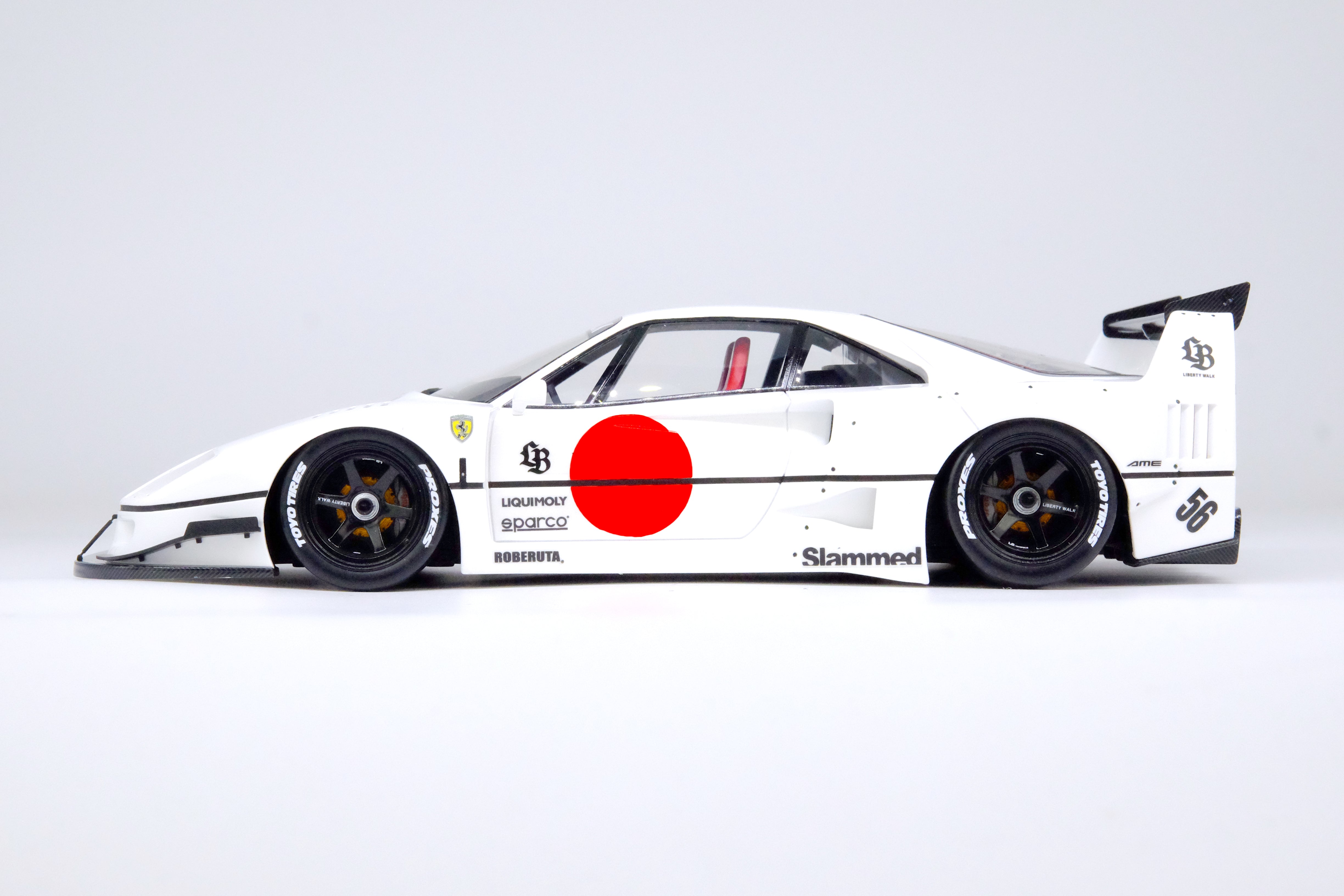 INNO 18 1:18 LBWK F40 White Tokyo Auto Salon 2023 IN18R