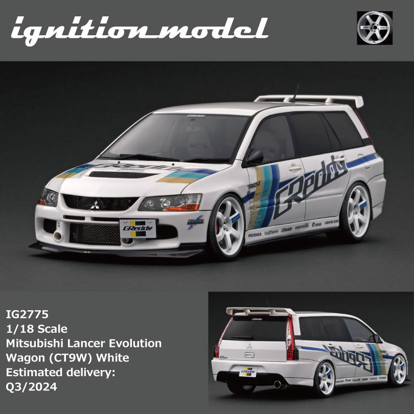 [Preorder] Ignition Model 1:18 Mitsubishi Lancer Evolution Wagon (CT9W) White