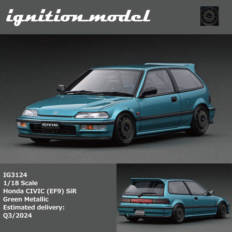 [Preorder] Ignition Model 1:18 Honda CIVIC (EF9) Green Metallic