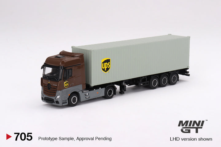 MINI GT 1:64 Mercedes-Benz Actros w/ 40 Ft Container MGT00705