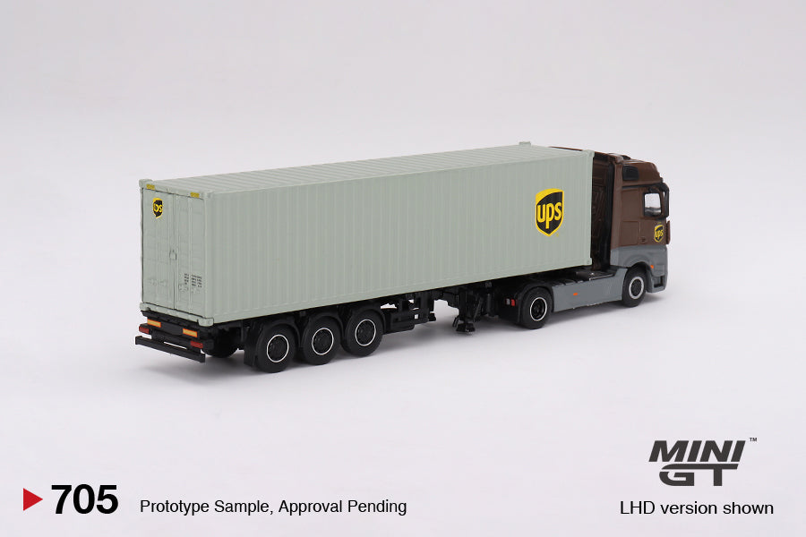 MINI GT 1:64 Mercedes-Benz Actros w/ 40 Ft Container MGT00705