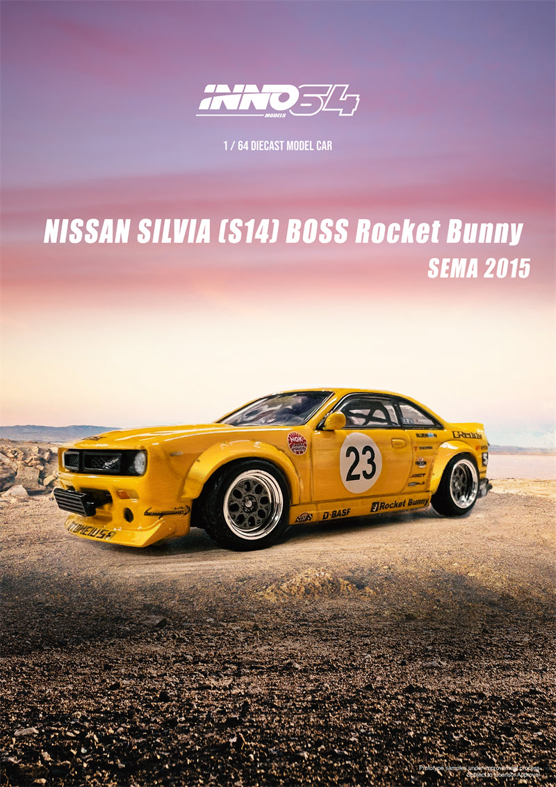 [Preorder] Inno64 1:64 Nissan Silvia (S14) BOSS "ROCKET BUNNY" SEMA 2015