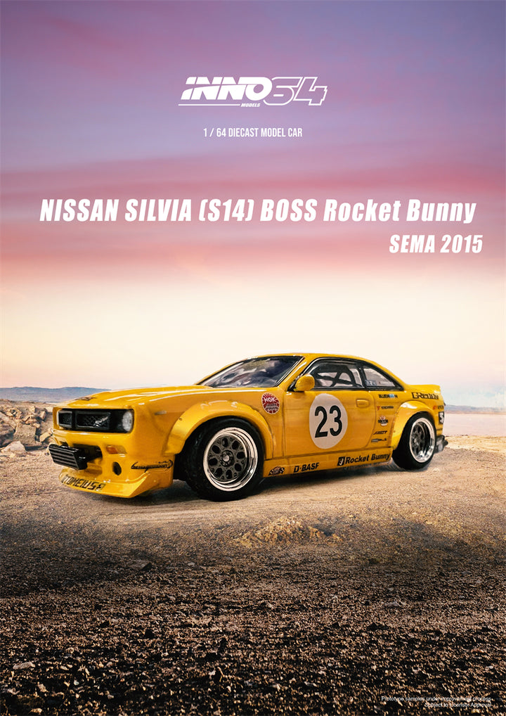 Inno64 1:64 Nissan Silvia (S14) BOSS "ROCKET BUNNY" SEMA 2015