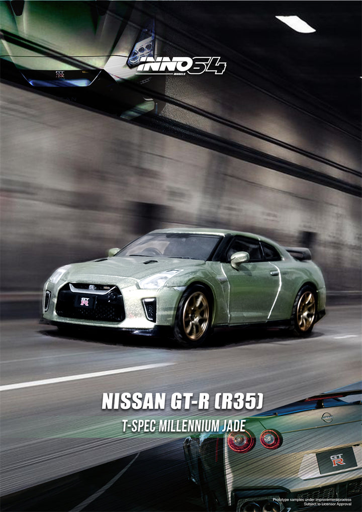 Inno64 1:64 Nissan GT-R (R35) Millennium Jade IN64-R35-MJADE