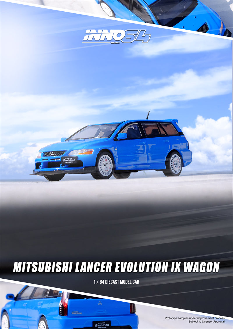 Inno64 1:64 Mitsubishi Lancer Evolution IX Wagon Blue