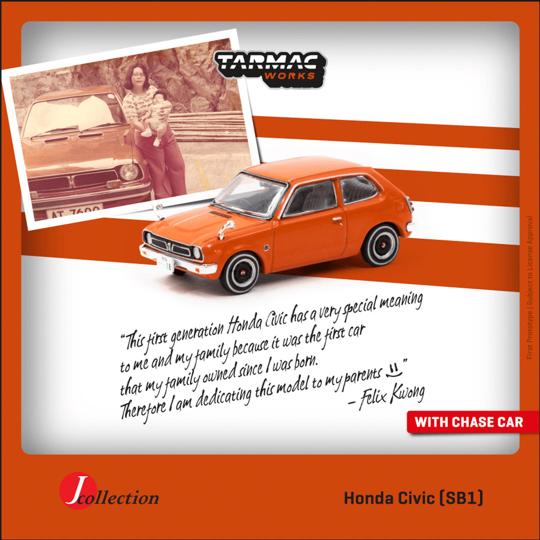[Preorder] Tarmac Works 1:64 Honda Civic (SB1) Orange