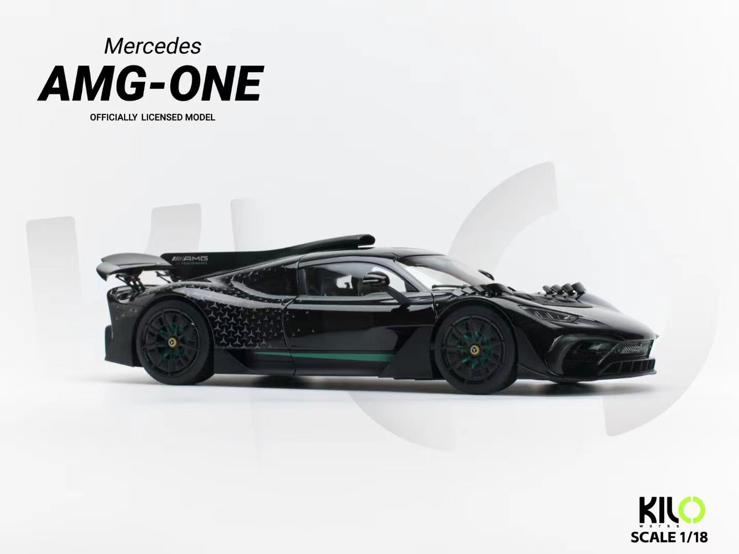 Kiloworks 1:18 Mercedes AMG ONE Black Diecast KLW0011002