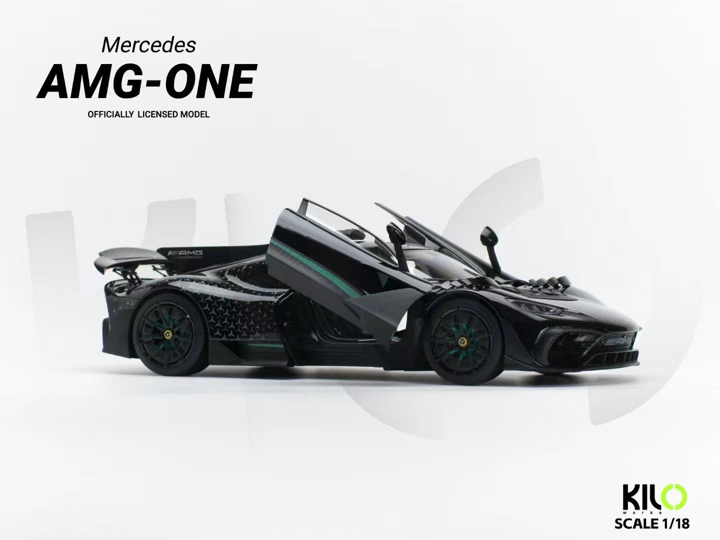 Kiloworks 1:18 Mercedes AMG ONE Black Diecast KLW0011002