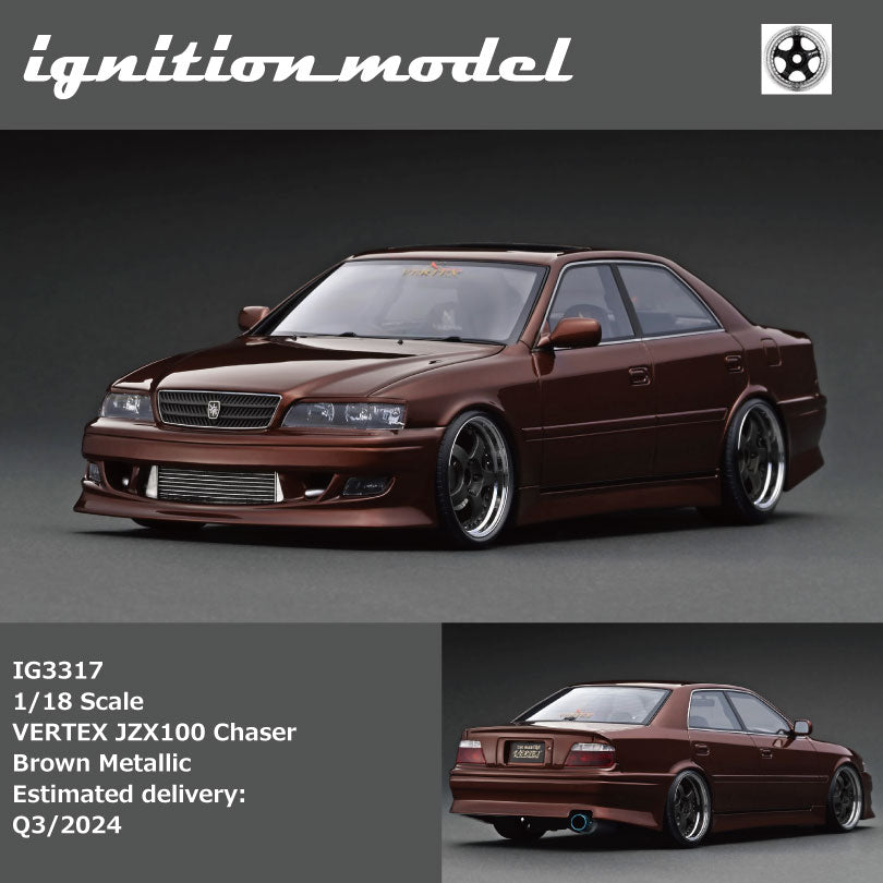 Ignition Model 1:18 VERTEX JZX100 Chaser Brown Metallic IG3317