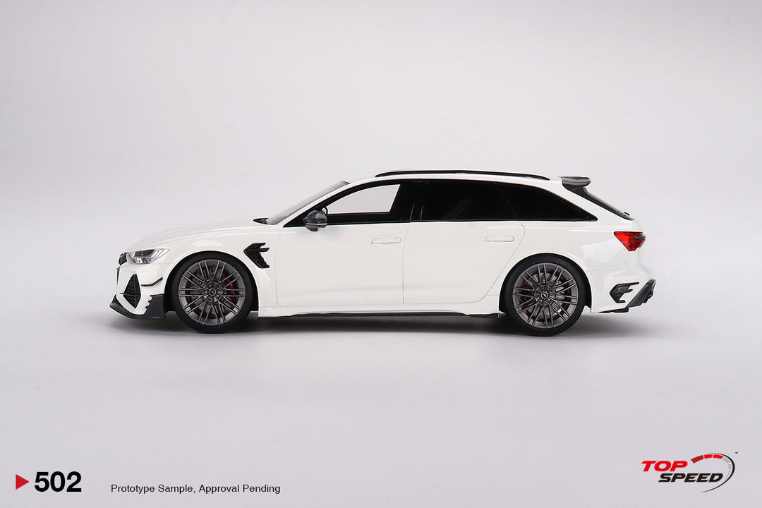 [Preorder] TOPSPEED 1:18 Audi ABT RS6-R Glacier White Metallic